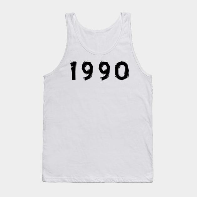 1990 year | simple black Tank Top by Pavlushkaaa